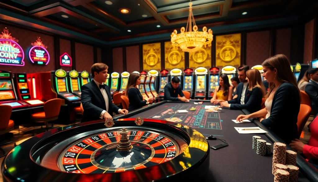 Players enjoy thrilling games at S804.COM, featuring vibrant roulette and poker action.