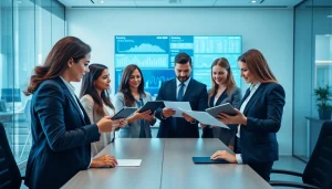 Visual representation of a Legal Debt Recovery Platform interface showcasing a collaborative legal team.