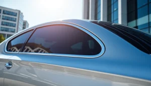 Car showcasing window tinting Cleveland TN with sleek design and bright natural lighting.