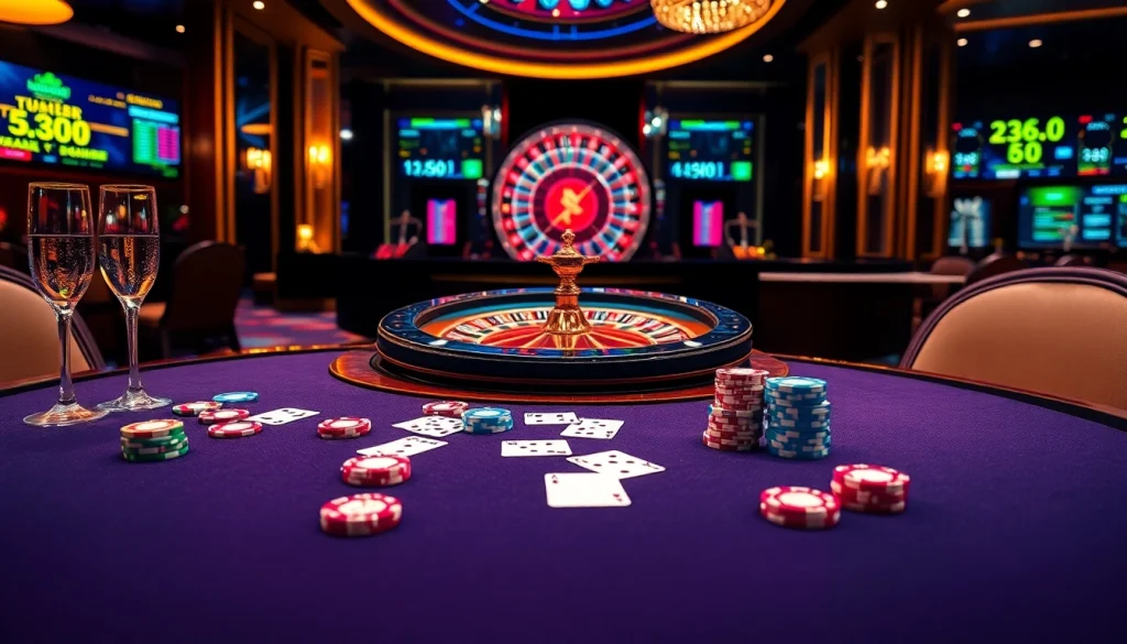 Experience the thrill of xx88com with vibrant casino action on an elegant poker table.