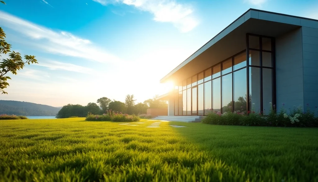 Modern residential home by a Boston residential architecture firm with beautiful landscaping.