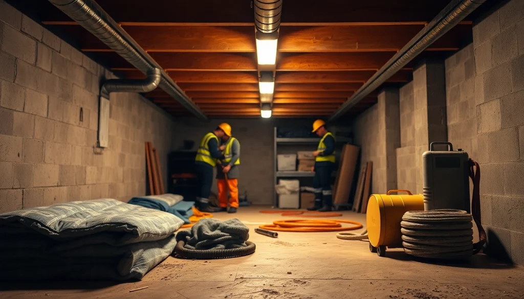 Crawl Space Restoration showcasing professionals effectively repairing and maintaining a clean, safe environment.