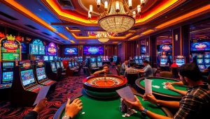 Engaging gamblers at 28bet's vibrant casino scene with exciting betting action.