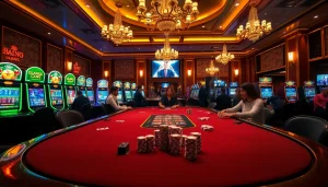 Experience the thrill of poker and slot machines at xin88, setting high stakes in a luxury casino.