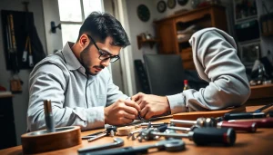 Best locksmiths in Chesterfield, Missouri providing expert lock services in a professional setting.