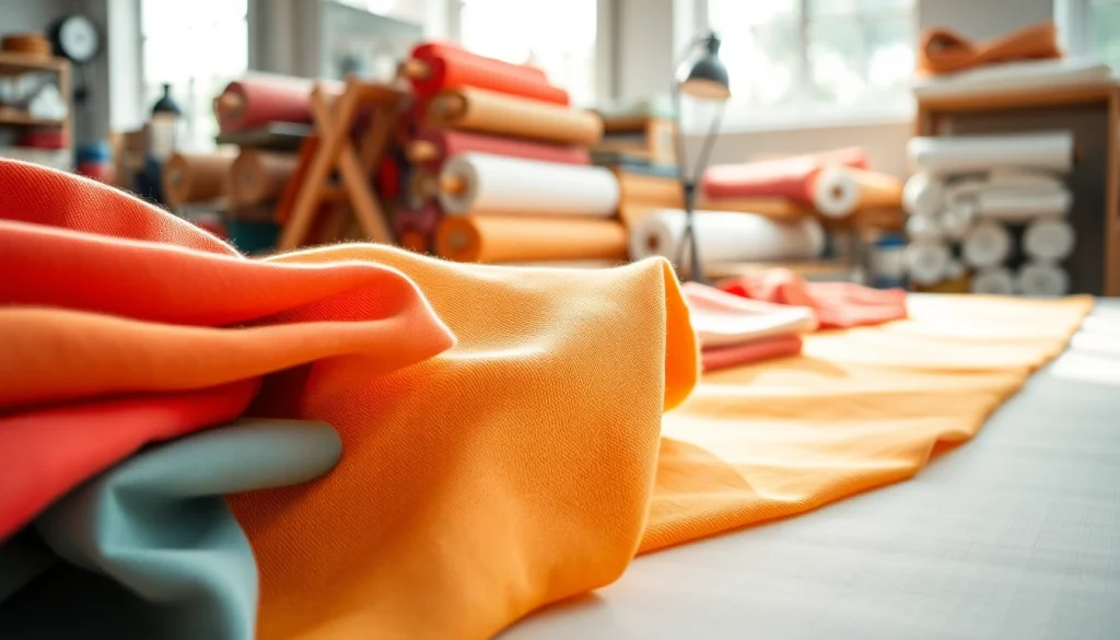 Katoen stof per meter in diverse kleuren met een creatieve uitstraling.