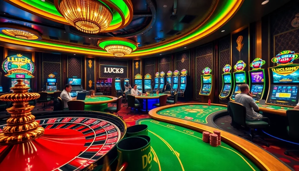 Experience the excitement of LUCK8 with vibrant casino games and promotions.