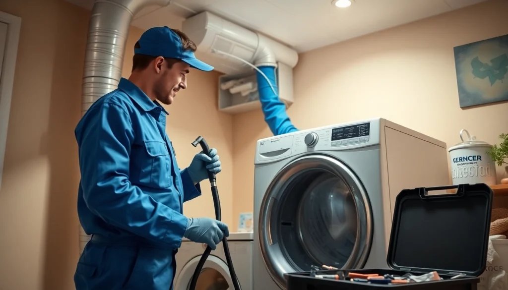 Dryer Vent Cleaning expert removing lint for safer airflow and improved air quality.