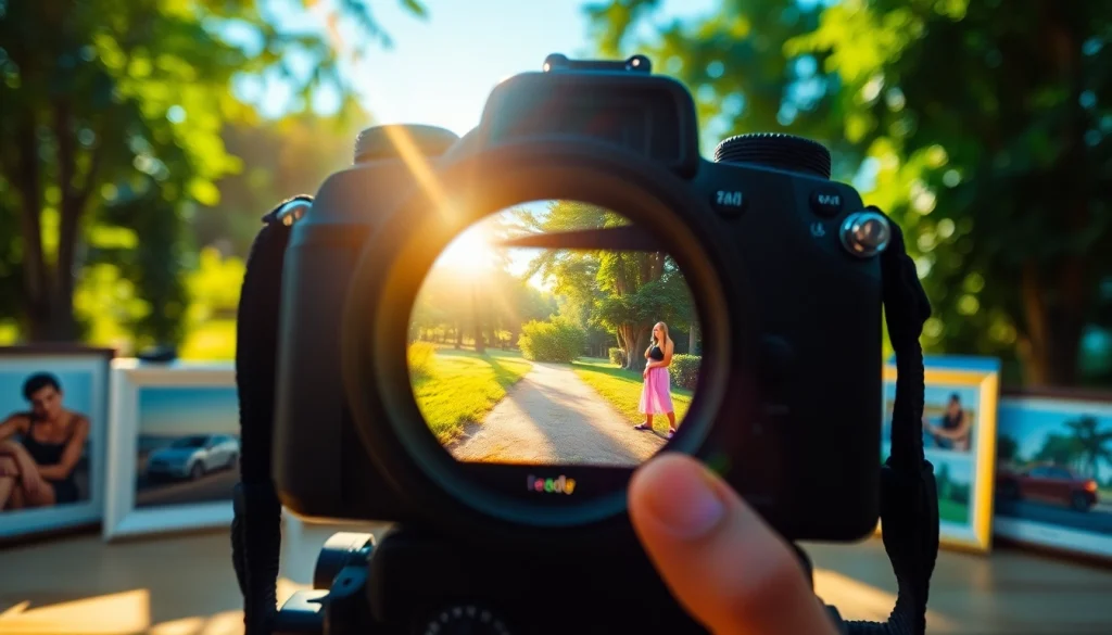 Circle image showcasing vibrant outdoor scenery cropped perfectly for social media use.