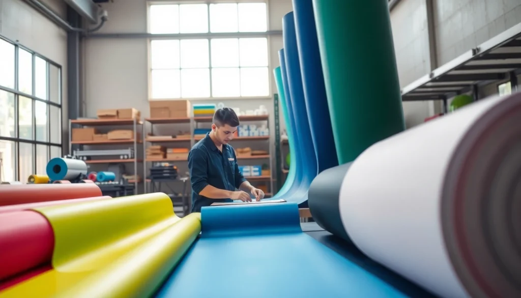 GRP Manufacturer technician working with advanced materials in a professional setting