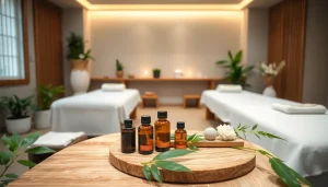 편안한 장식과 전문적인 분위기의 휴식 부산 마사지 스파 환경.