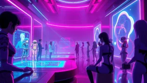 Explore the dynamic world of nsfw ai through vibrant interactive characters in a modern digital landscape.