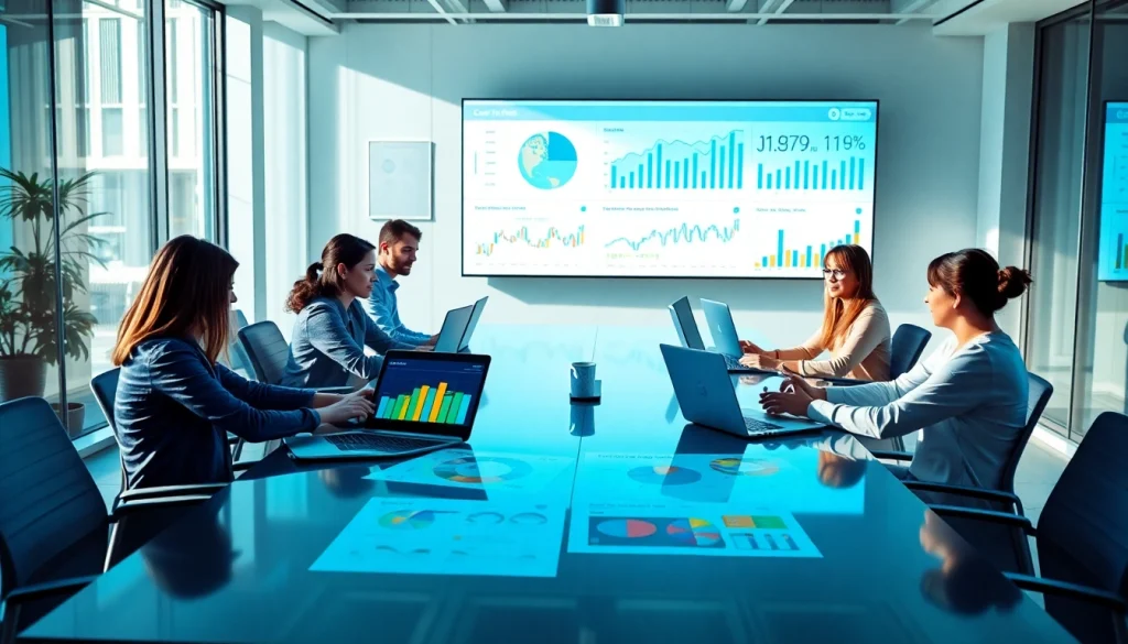 Explore competitive intelligence faqs with a professional team discussing data insights in an office.